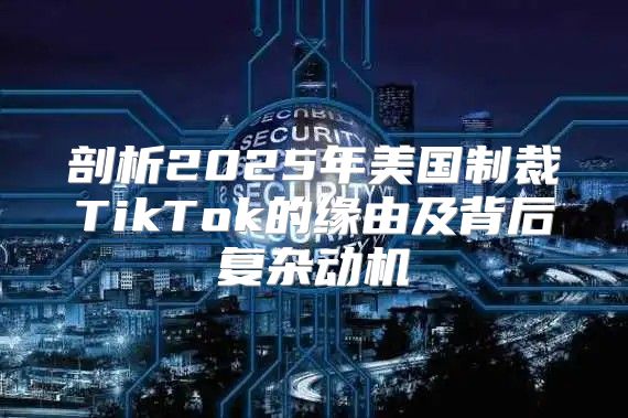 剖析2025年美国制裁TikTok的缘由及背后复杂动机