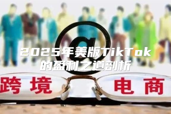 2025年美版TikTok的盈利之道剖析