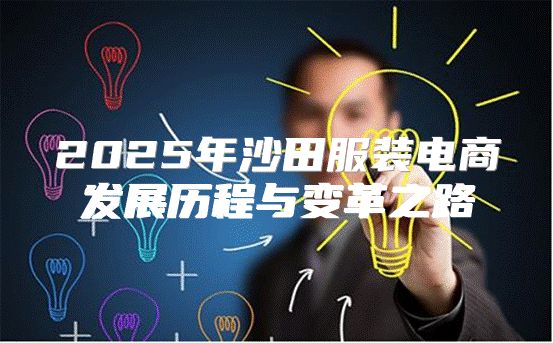 2025年沙田服装电商发展历程与变革之路