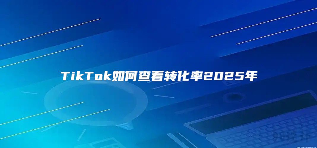 TikTok如何查看转化率2025年