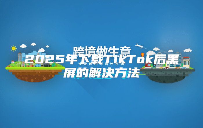 2025年下载TikTok后黑屏的解决方法