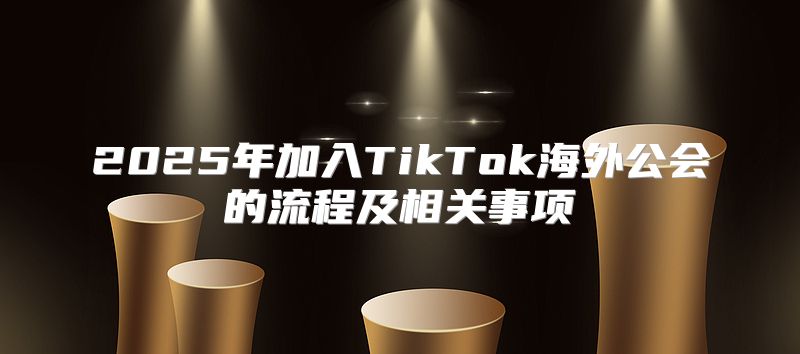 2025年加入TikTok海外公会的流程及相关事项
