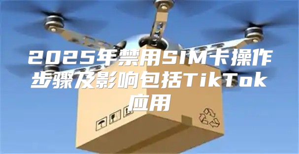 2025年禁用SIM卡操作步骤及影响包括TikTok应用