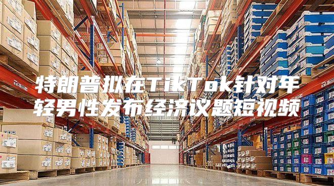 特朗普拟在TikTok针对年轻男性发布经济议题短视频