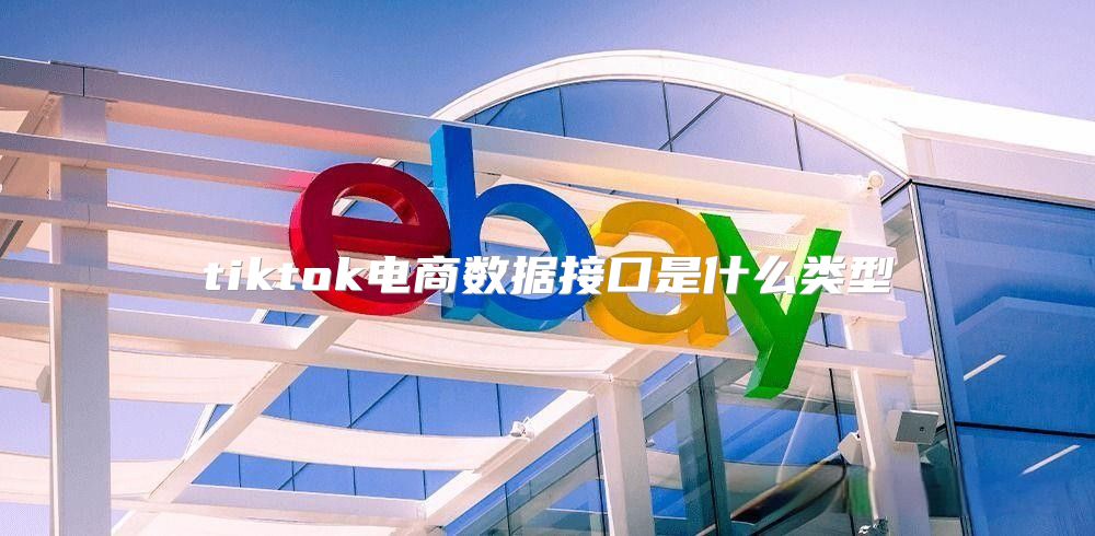 tiktok电商数据接口是什么类型