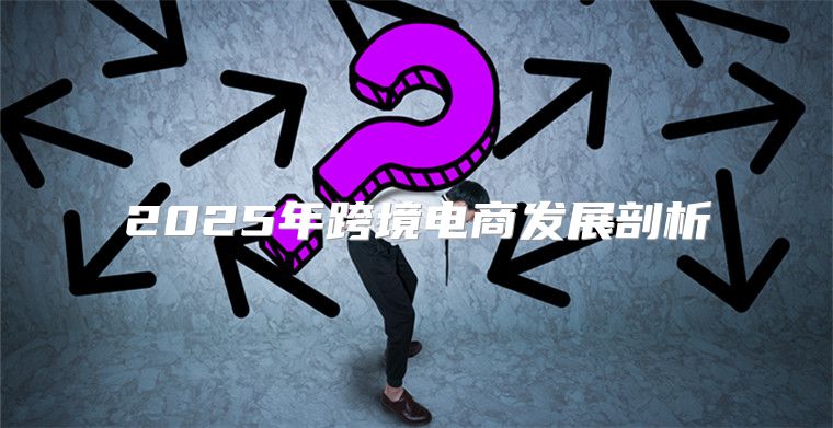 2025年跨境电商发展剖析