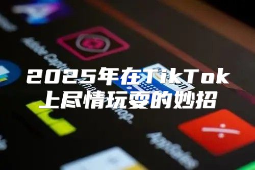 2025年在TikTok上尽情玩耍的妙招