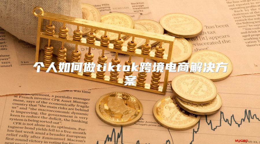 个人如何做tiktok跨境电商解决方案