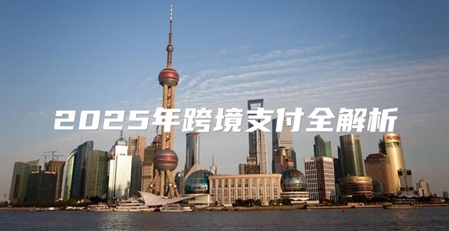 2025年跨境支付全解析