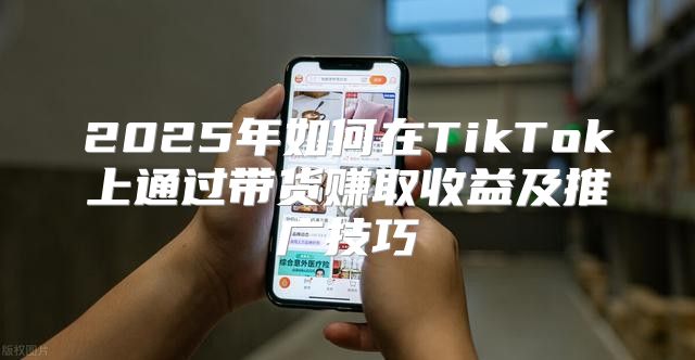 2025年如何在TikTok上通过带货赚取收益及推广技巧