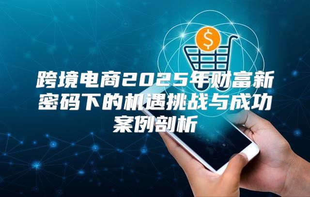 跨境电商2025年财富新密码下的机遇挑战与成功案例剖析