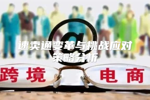 速卖通变革与挑战应对策略分析