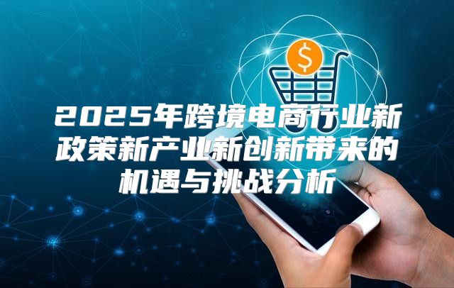 2025年跨境电商行业新政策新产业新创新带来的机遇与挑战分析
