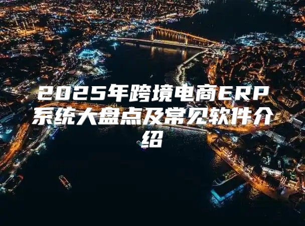 2025年跨境电商ERP系统大盘点及常见软件介绍
