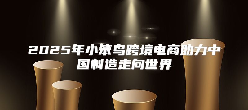 2025年小笨鸟跨境电商助力中国制造走向世界
