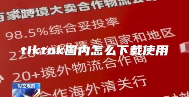 tiktok国内怎么下载使用