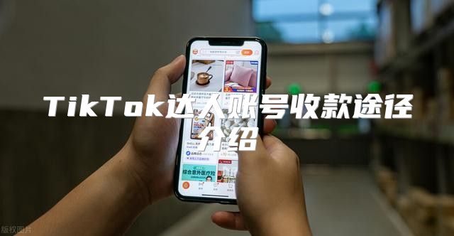 TikTok达人账号收款途径介绍