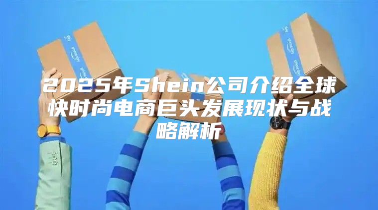 2025年Shein公司介绍全球快时尚电商巨头发展现状与战略解析