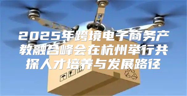 2025年跨境电子商务产教融合峰会在杭州举行共探人才培养与发展路径