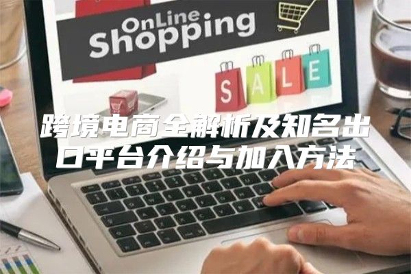跨境电商全解析及知名出口平台介绍与加入方法