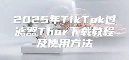 2025年TikTok过滤器Thor下载教程及使用方法