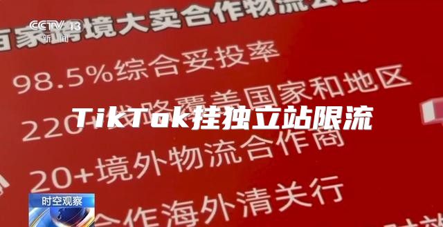 TikTok挂独立站限流