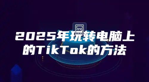 2025年玩转电脑上的TikTok的方法