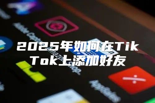 2025年如何在TikTok上添加好友