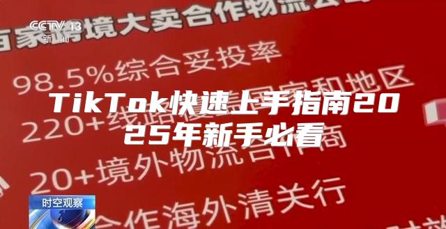 TikTok快速上手指南2025年新手必看