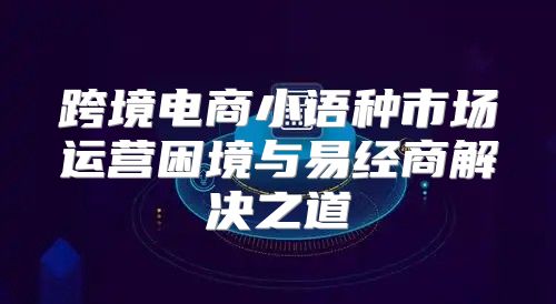 跨境电商小语种市场运营困境与易经商解决之道