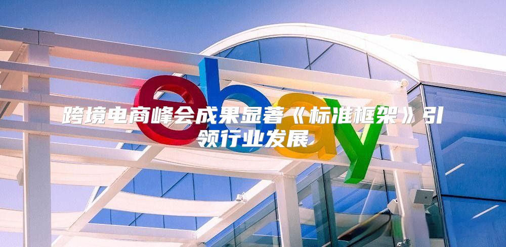 跨境电商峰会成果显著标准框架引领行业发展