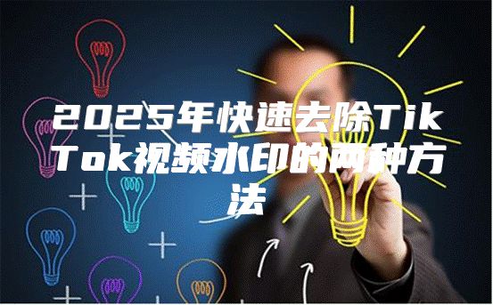 2025年快速去除TikTok视频水印的两种方法