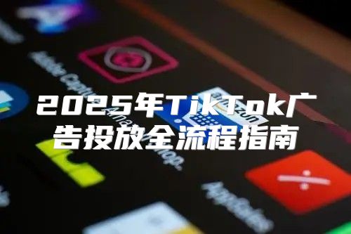 2025年TikTok广告投放全流程指南