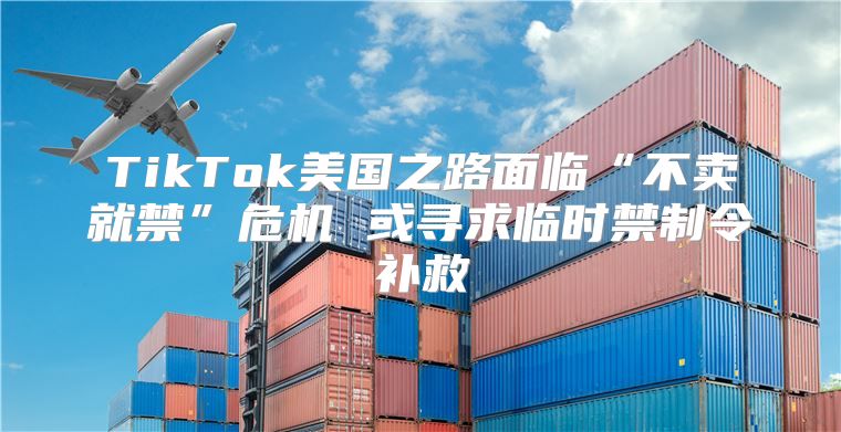 TikTok美国之路面临“不卖就禁”危机 或寻求临时禁制令补救