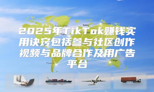 2025年TikTok赚钱实用诀窍包括参与社区创作视频与品牌合作及用广告平台