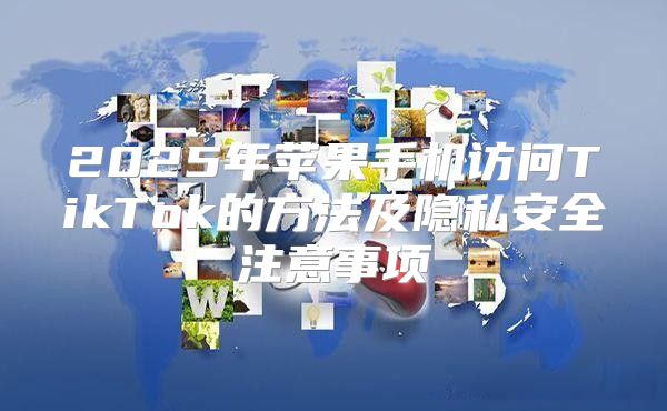 2025年苹果手机访问TikTok的方法及隐私安全注意事项