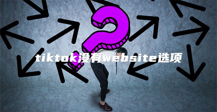 tiktok没有website选项