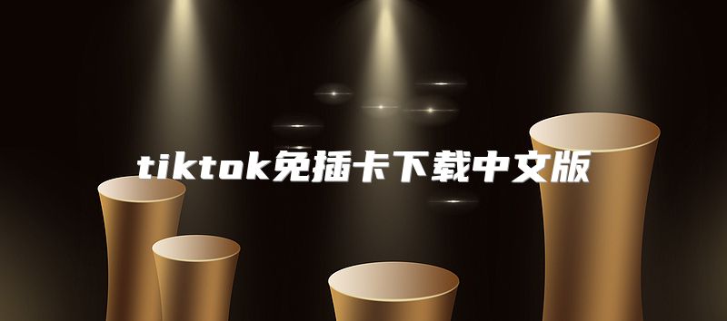 tiktok免插卡下载中文版