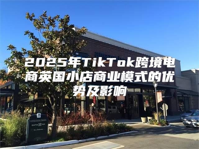 2025年TikTok跨境电商英国小店商业模式的优势及影响
