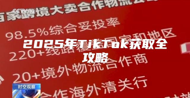 2025年TikTok获取全攻略