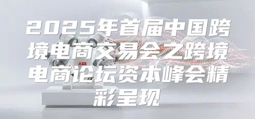 2025年首届中国跨境电商交易会之跨境电商论坛资本峰会精彩呈现