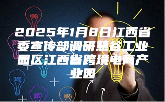 2025年1月8日江西省委宣传部调研慧谷工业园区江西省跨境电商产业园