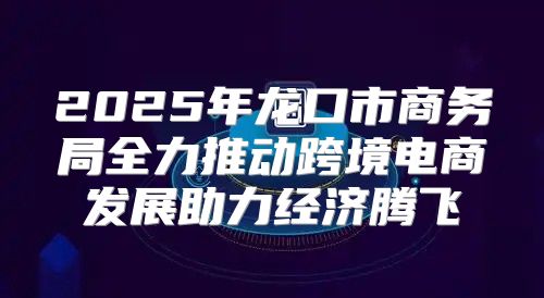 2025年龙口市商务局全力推动跨境电商发展助力经济腾飞