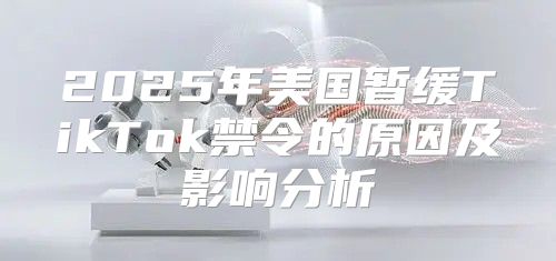 2025年美国暂缓TikTok禁令的原因及影响分析