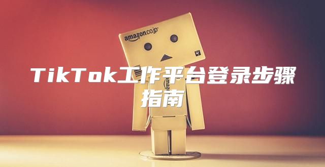TikTok工作平台登录步骤指南