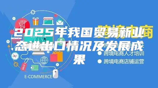 2025年我国贸易新业态进出口情况及发展成果