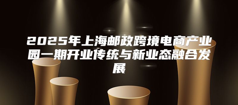 2025年上海邮政跨境电商产业园一期开业传统与新业态融合发展