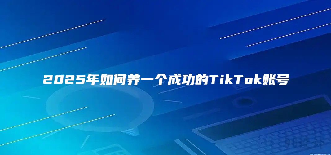 2025年如何养一个成功的TikTok账号