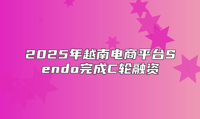 2025年越南电商平台Sendo完成C轮融资