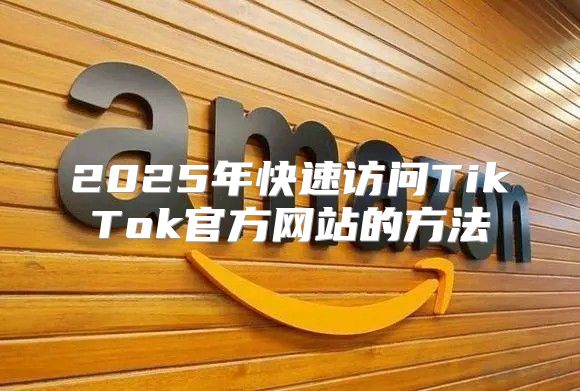 2025年快速访问TikTok官方网站的方法